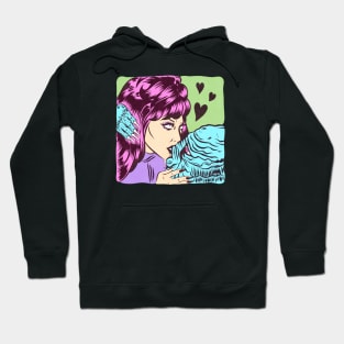 Poison Ivy loves the Creature by Bad Taste Forever Hoodie